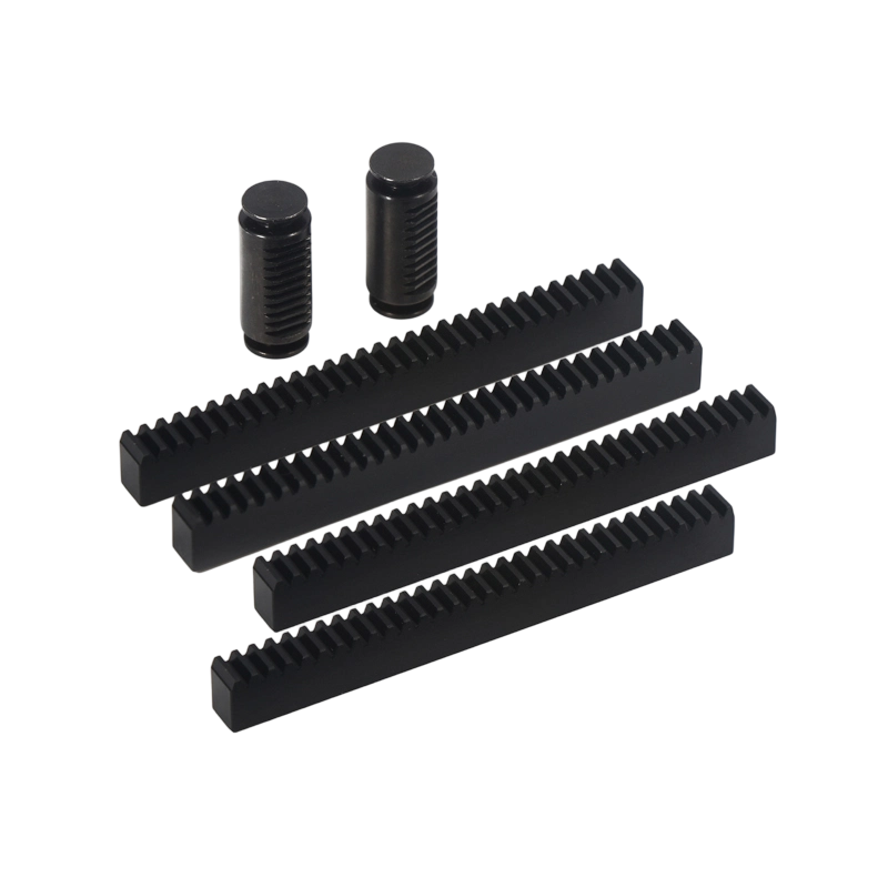 Cremalheira de dire&ccedil;&atilde;o IHF com revestimento eletrol&iacute;tico em a&ccedil;o para equipamentos de marcenaria.